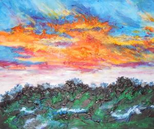 Sunset over the Pines